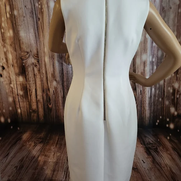NWOT Calvin Klein Women's Sleeveless Fitted Cocktail Sheath Dress 6 - Picture 7 of 9